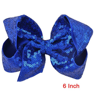 8 inch +6 Inch Large Glitter Bows