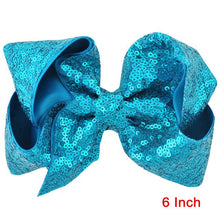 Load image into Gallery viewer, 8 inch +6 Inch Large Glitter Bows
