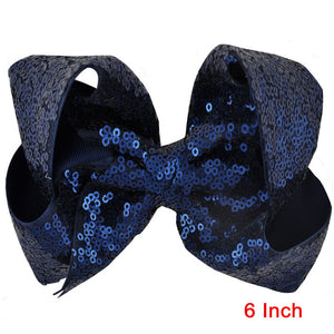 8 inch +6 Inch Large Glitter Bows