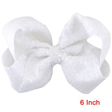 Load image into Gallery viewer, 8 inch +6 Inch Large Glitter Bows