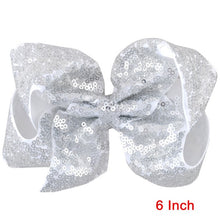 Load image into Gallery viewer, 8 inch +6 Inch Large Glitter Bows