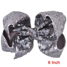 Load image into Gallery viewer, 8 inch +6 Inch Large Glitter Bows