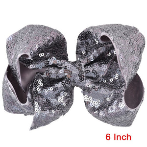 8 inch +6 Inch Large Glitter Bows