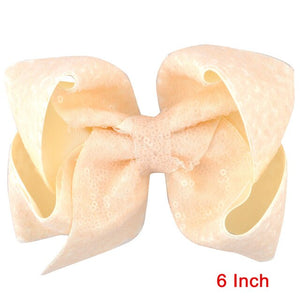 8 inch +6 Inch Large Glitter Bows