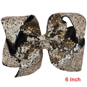 8 inch +6 Inch Large Glitter Bows