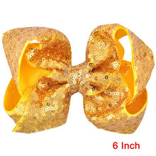 Load image into Gallery viewer, 8 inch +6 Inch Large Glitter Bows