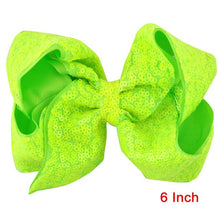 Load image into Gallery viewer, 8 inch +6 Inch Large Glitter Bows