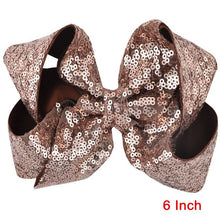 Load image into Gallery viewer, 8 inch +6 Inch Large Glitter Bows