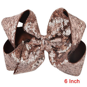 8 inch +6 Inch Large Glitter Bows