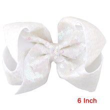 Load image into Gallery viewer, 8 inch +6 Inch Large Glitter Bows