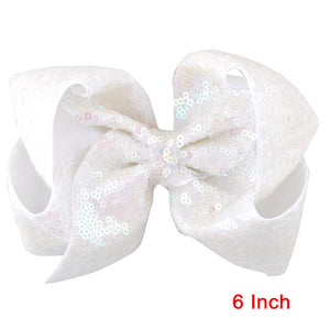 8 inch +6 Inch Large Glitter Bows