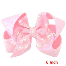 Load image into Gallery viewer, 8 inch +6 Inch Large Glitter Bows